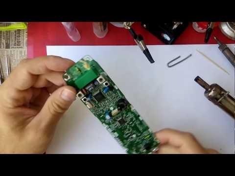 Видео: Методика выпаивания  пьезокерамического фильтра.