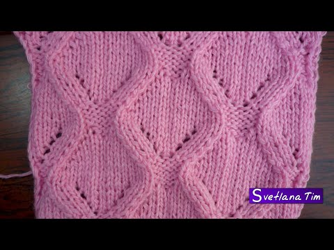Видео: Как вязать УЗОР БОЛЬШИЕ РОБМЫ. Вязание на спицах / УЗОРЫ СПИЦАМИ № 96
