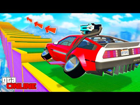 Видео: КАК ДАЛЕКО СМОЖЕТ ЛЕТАЮЩИЙ ДЕЛОРИАН БУДУЩЕГО ЗАБРАТЬСЯ ПО СТУПЕНЬКАМ ЛЕСТНИЦЫ? ЭКСПЕРИМЕНТЫ ГТА 5