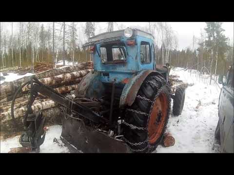 Видео: Застрял на тракторе, трелёвка, последняя фишка леса.