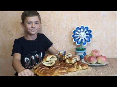Видео: Булочки с ЯБЛОКАМИ + КОРИЦА и ГРУШЕЙ Булочки АССОРТИ Дрожжевая выпечка