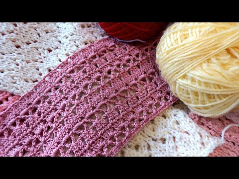 Видео: Красивый узор для летнего топа! Ажурные узоры крючком для туник, маек, топов. Crochet patterms