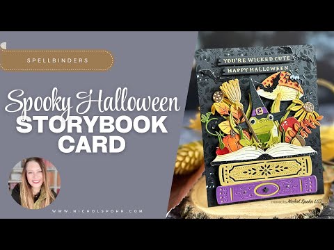 Видео: Создайте жуткую открытку со сценой на Хэллоуин в стиле STORYBOOK!