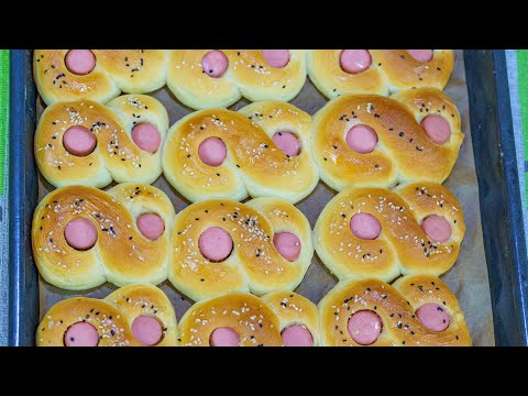 Видео: СОСИСКИ в тесте 🌭 - любимое лакомство на сдобном тесте рецепт к чаю ☕!