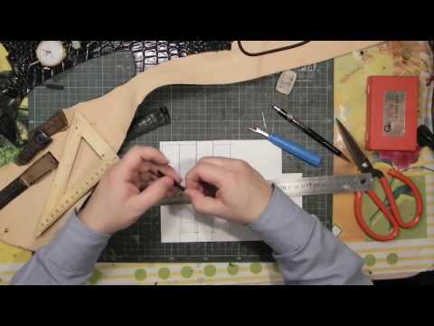 Видео: Мастер-класс №8. Ремешок для часов из кожи крокодила (часть 1)