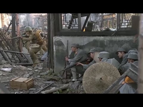Видео: Японская армия ворвалась в деревню, не подозревая, что китайская армия уже устроила внутри засаду.