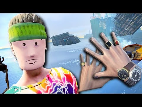 Видео: ПОСТРОЙ МОСТ И НЕ УПАДИ В ВОДУ В ВР! - Sam and Dan Floaty Flatmates VR