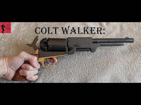 Видео: Кольт Уолкер (Colt Walker | Big Iron) из дерева | процесс создания