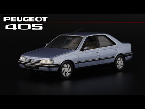 Видео: Peugeot 405 SRi // Norev // Масштабные модели автомобилей Франции 1980-х 1:43