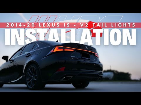 Видео: Установка светодиодных задних фонарей Lexus IS Series V2