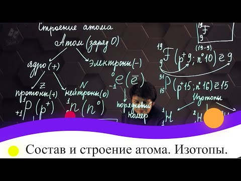 Видео: Состав и строение атома. Изотопы. 7 класс.