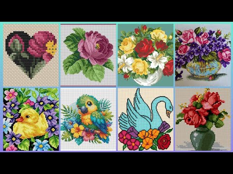 Видео: 100+ потрясающих и элегантных цветочных схем для вышивки крестом || Charsuti Kerhai Ideas For Eve...