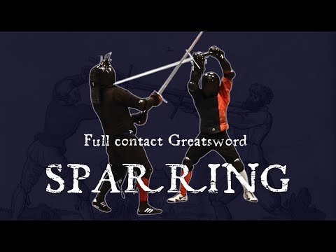 Видео: Спарринг в полный контакт на двуручном мече (Оскар тер Морс против Мишеля Ренсена)