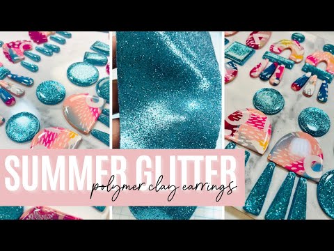 Видео: Как добавить БЛЁСТКИ к серьгам из полимерной глины | Оливия Хейворд
