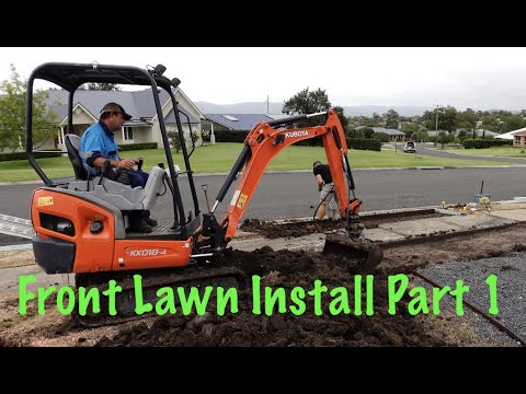 Видео: Установка газона с нуля, часть 1 (подготовка земли, формирование грядок и подъездной дороги и т. д.)