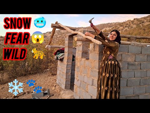 Видео: Строительство крыши хижины для бездомной матери, чтобы защитить ее от диких животных