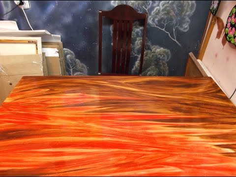 Видео: Елена Беленко, художник. Мастер-класс. Универсальный декор мебели. Техника "Два цвета".