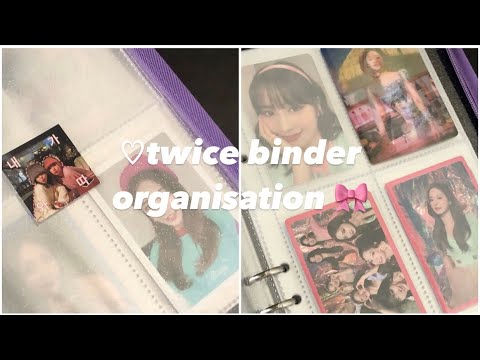 Видео: 🧚‍♀️организация биндера твайс и небольшая распаковка фотокарт⟡˚𓏸// twice photocard