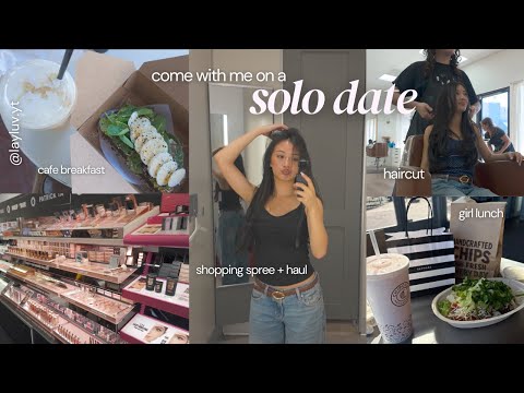 Видео: пойдём со мной на ОДИНОЧНОЕ СВИДАНИЕ🧘‍♀️ || шопинг, стрижка, романтизация жизни