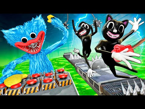 Видео: СТРАШНАЯ ИГРУШКА ПРОТИВ МУЛЬТЯШНЫХ МОНСТРОВ! КТО ПОБЕДИТ? ДОРОГА СМЕРТИ С ХАГГИ В Garry`s Mod