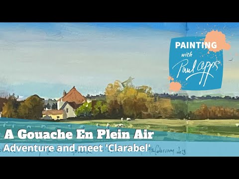 Видео: Гуашь на пленэре Приключение и знакомство с «Кларабель»