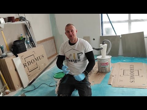 Видео: Лепене на плочки на под в хол и коридор Какво трябва да спазваме От къде се започва Пускане на нива