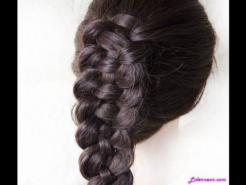 Видео: Французская коса из 4 прядей French braid 4 strands