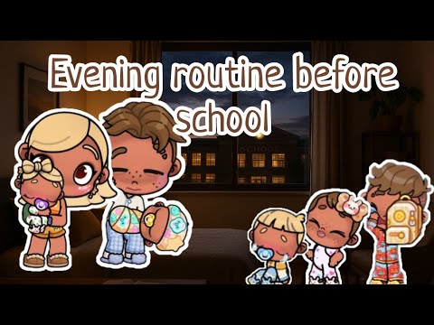 Видео: Вечерняя рутина перед школой 🎒🏫🌇| Вечерняя рутина перед школой в аватар ворлд 