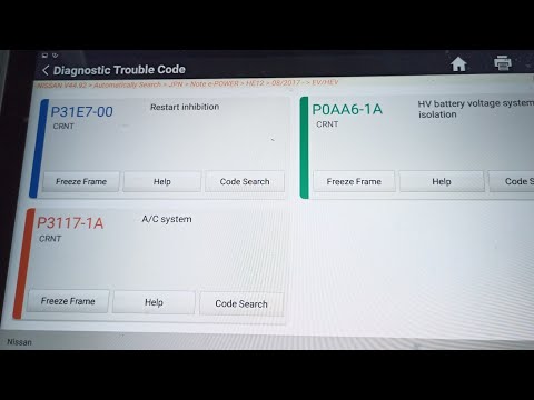 Видео: nissan note. 2018 .e power . ac compressor. сопротивление изоляции.