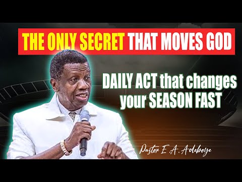 Видео: Сделайте это и увидите, как Бог ускорит ваше чудо | Пастор Э. А. Адебойе