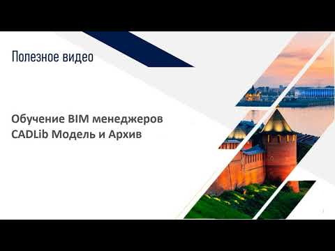 Видео: Курс BIM менеджер CADLib Модель и Архив