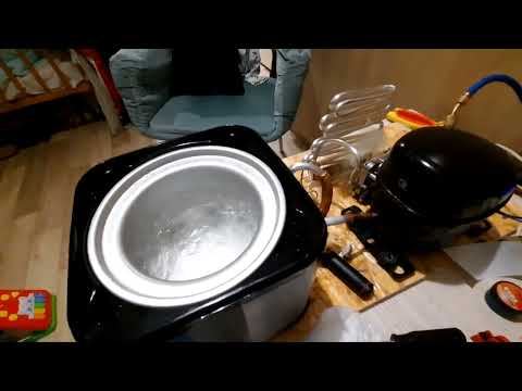 Видео: Самодельная мороженица на компрессоре от кулера, домашнее мороженое.