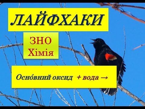 Видео: ЛАЙФХАКИ ДЛЯ ЗНО ХІМІЯ | ВЗАЄМОДІЯ ОСНОВНИХ ОКСИДІВ З ВОДОЮ