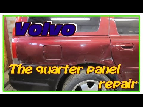 Видео: Volvo. The quarter panel repair. Ремонт заднего крыла.