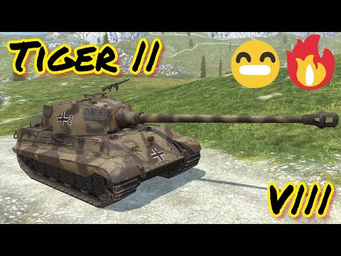 Видео: Tiger II обзор в wot Blitz "Что он вам сулит?" | WOT-GSN