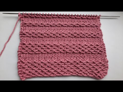 Видео: Красивый горизонтальный узор .Очень легкий со снятыми петлями.