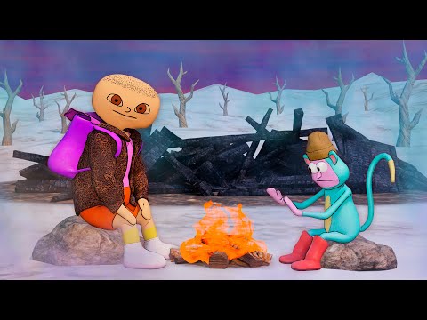 Видео: Даша и Животное - Зима (3D-Анимация)