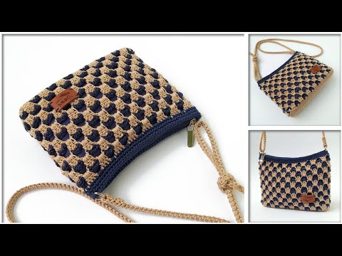 Видео: СУПЕР ПРОСТОЙ УРООК ПО ВЯЗАНИЮ КРАСИВОЙ СУМКИ КРЮЧКОМ, ПОДХОДИТ ДЛЯ НАЧИНАЮЩИХ