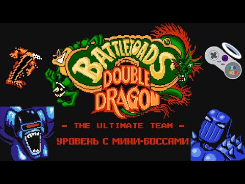 Видео: Уровень с мини боссами - Battletoads & Double Dragon (NES) #3