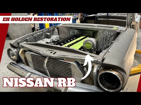 Видео: Изготовление интеркулера и установка жёсткой крышки | Сборка EH Holden RB26