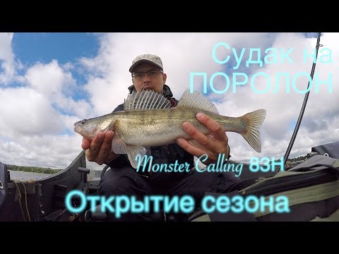 Видео: Судак на поролон:  Breaden Monster Calling 83H Volga of Wind