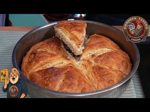 Видео: Пита с сыром фета и домашним слоёным тестом