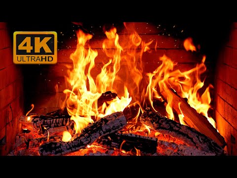 Видео: Каминное блаженство UHD: Звуки потрескивающего огня для максимального комфорта и расслабления