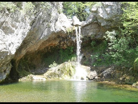 Видео: Греция, о. Эвбея ч7 водопады Дримона