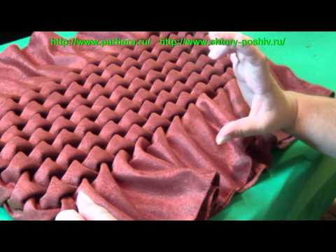 Видео: Пуф буфы по схеме Чешуя часть1#canadian #smocking
