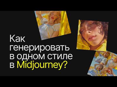 Видео: Как генерировать изображения в одном стиле в MidJourney?