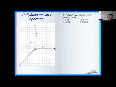 Видео: 2 курс №17,2 Прямокутна система координат у просторі