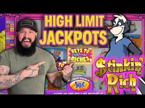 Видео: Слот с высокими лимитами, который вы НЕ ДОЛЖНЫ пропустить! 🎰 Stinkin Rich High Limits!