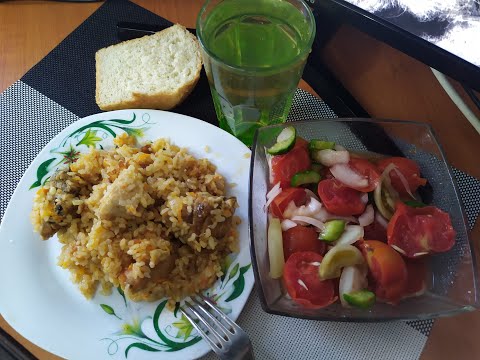 Видео: ОБЖОР ПЛОВ ИЗ КУРИЦЫ | МУКБАНГ САЛАТ ИЗ МАРИНОВАННЫХ ПОМИДОР | MUKBANG