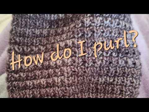 Видео: Как я вяжу изнаночные петли континентальным способом